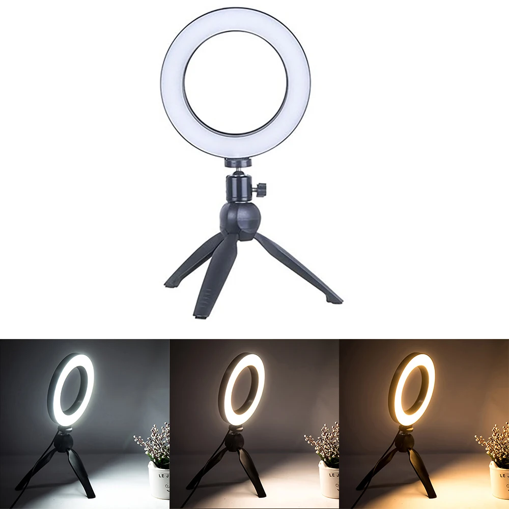 Новый светодиодный кольцевой светильник с регулируемой яркостью для студийной