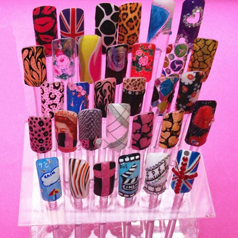 32 Популярные палочки инструменты для ногтей стойка демонстрации искусства