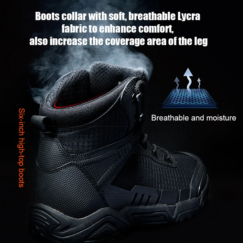 FREE SOLDIER outdoor sports tactical military men boots wear-resistant shoes for hiking climbing camping