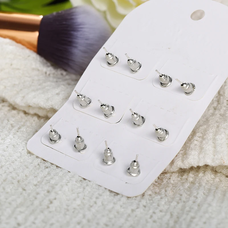6 пар/компл. Boho многоцветный Bijoux (украшения своими руками) серьги-гвоздики в виде