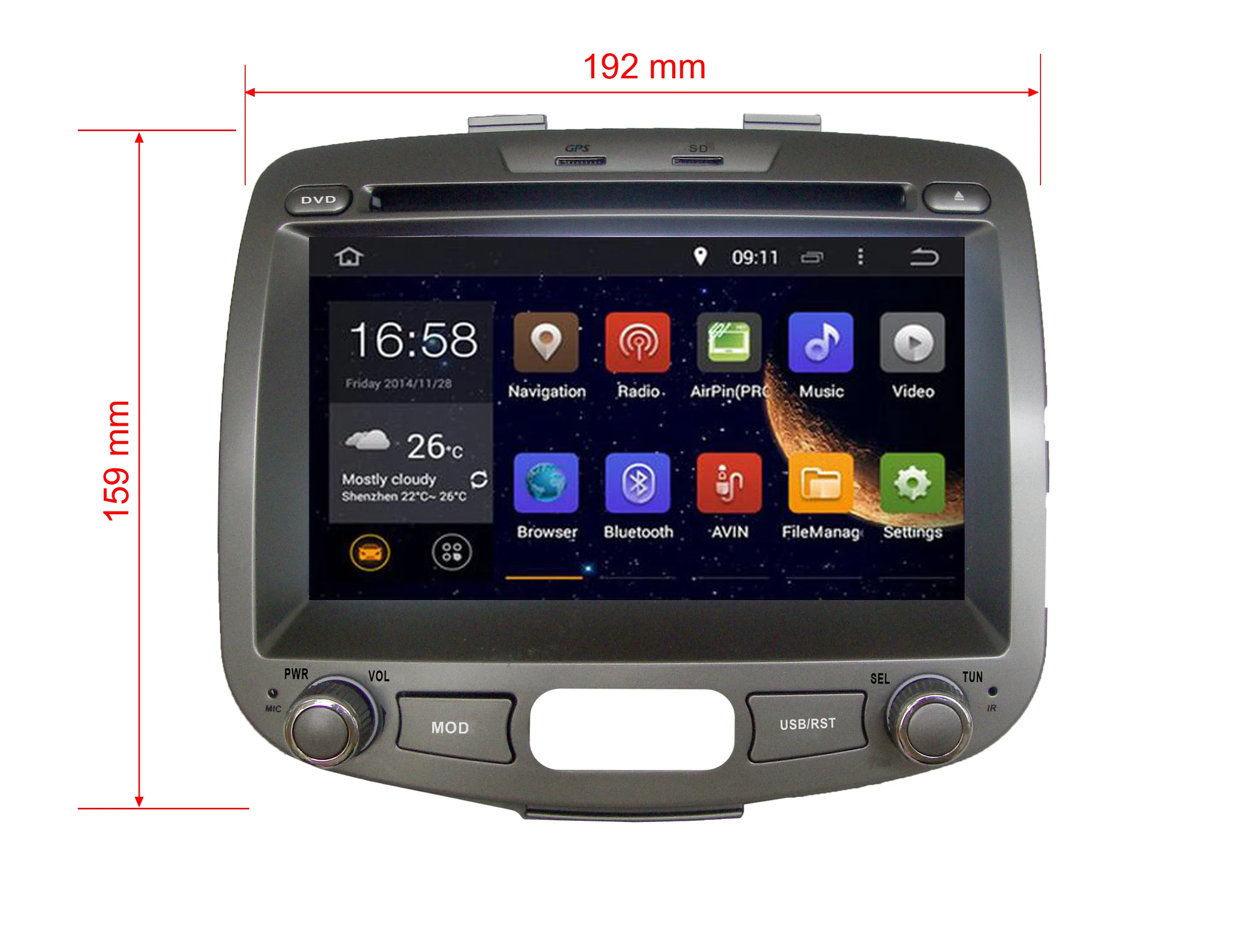Новейший автомобильный DVD плеер на Android 10 для HYUNDAI i10 2009 2012 GPS навигация
