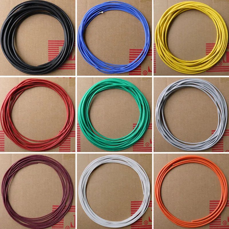 Гибкий силиконовый провод калибра 28 AWG 10 цветов радиоуправляемая Кабельная линия