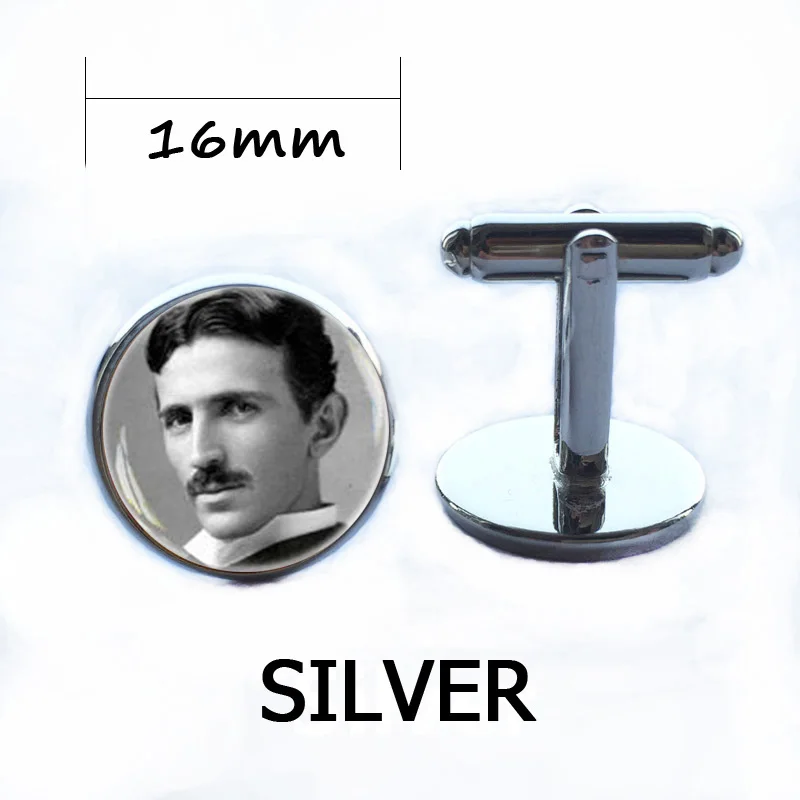 Nikola Tesla фото колье ошейник науки ювелирных изделий из серебра Мужская цепочка|silver