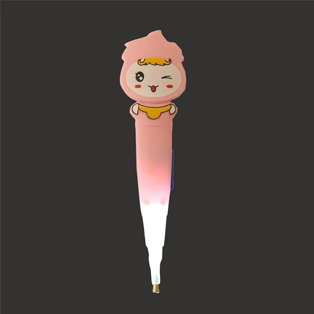 pink girl Мультфильм алмазная живопись дрель светодиодная ручка со светом крестиком набор ручка Вышивка Инструменты для рисования Клей Пластиковый Лоток Набор - Цвет: pink girl