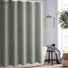 Шторка для душа CLPAIZI, имитация льна, водонепроницаемая, толщина плесени 120, ширина 180, высота D30