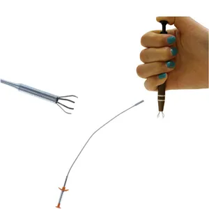 1 шт. изгиб Кривой захват пружинный инструмент для домашнего использования сада 60 см 115 мм 4 коготь Гибкий Длинный инструмент для захвата