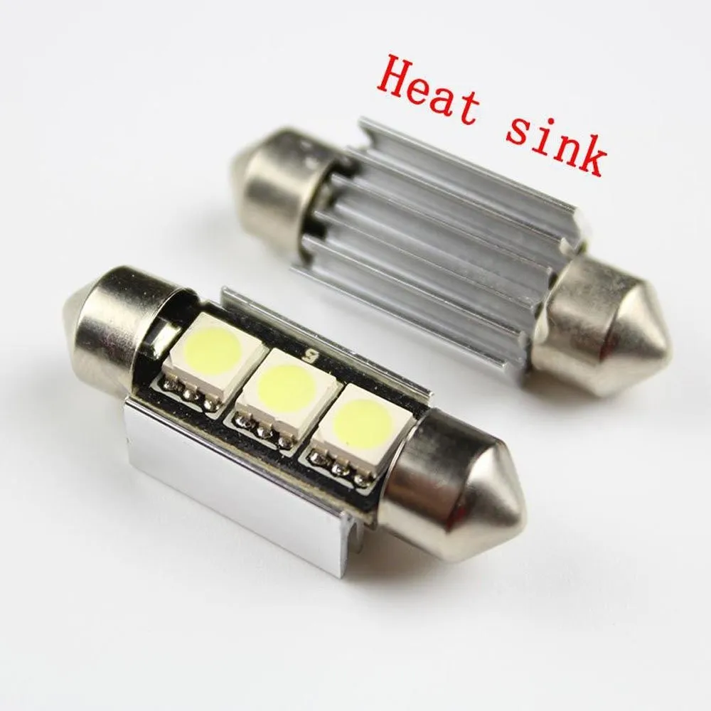 50 шт./лот 36 мм 39 c5w 3 smd 5050 Светодиодная CAN шина без ошибок Автомобильная внутренняя