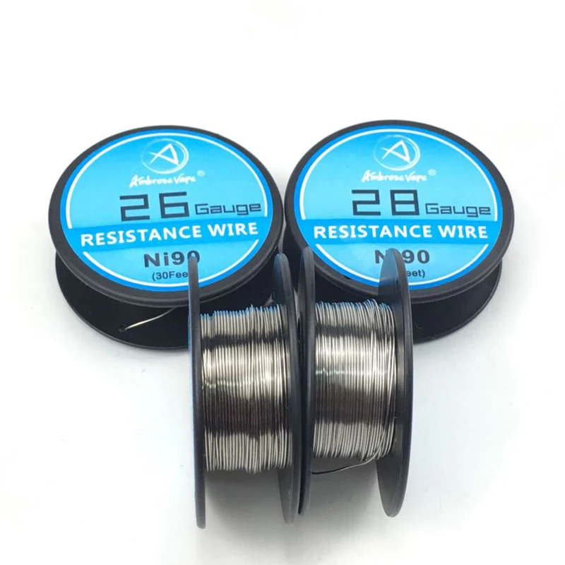 Эмброуз Vape 10 м/roll Ni90 электронных сигарет Отопление провода для RDA RTA распылитель