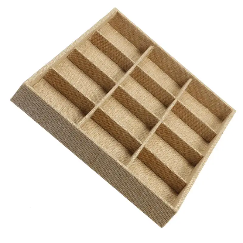 Лоток органайзер для ювелирных изделий OUNONA бархатный ожерелий 18 ячеек контейнер