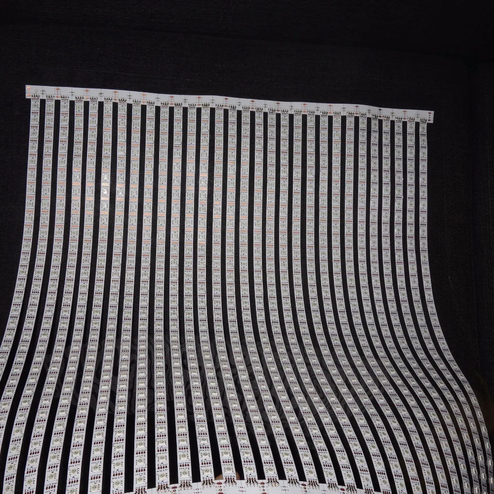 Полноцветная Гибкая светодиодная Пиксельная панель WS2813 доступная 60*40 пикселей RGB