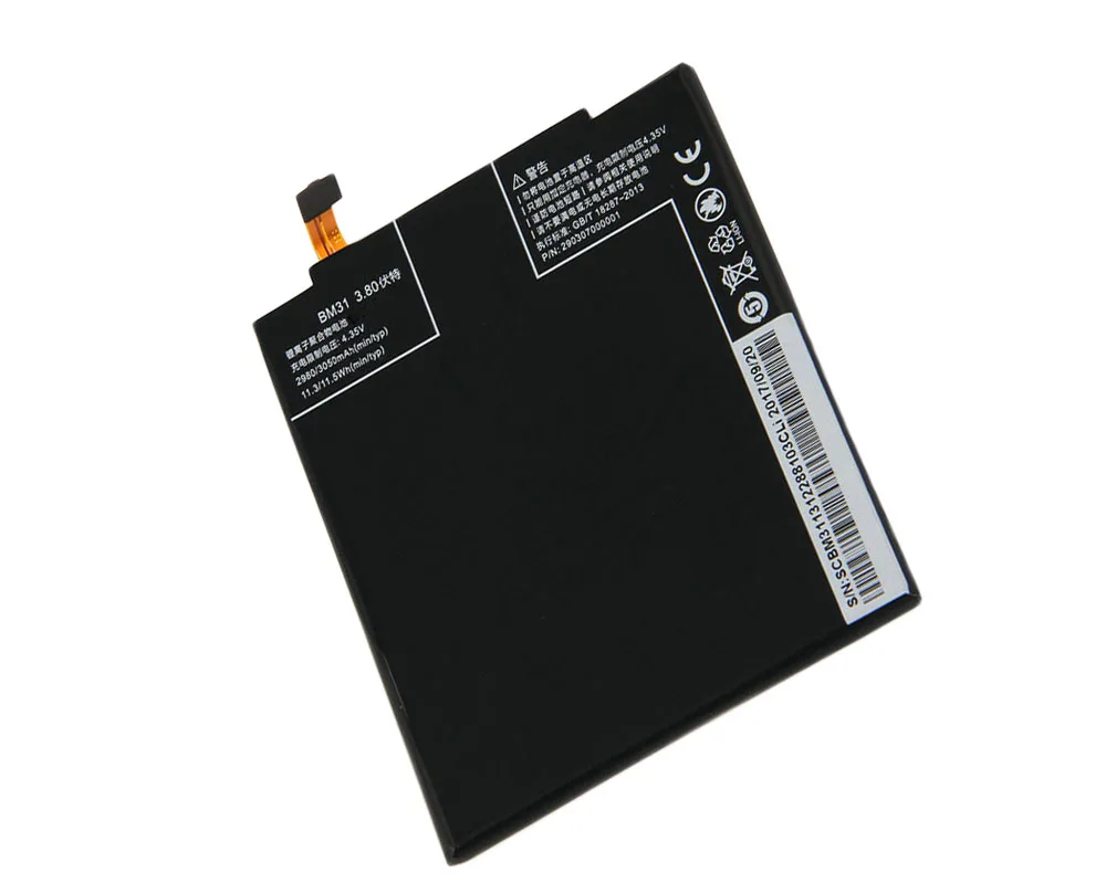 ISUNOO Phone Battery BM31 For Xiaomi Mi3 Mi 3 Mobile Replacement Lithium Polymer Batteries | Мобильные телефоны и