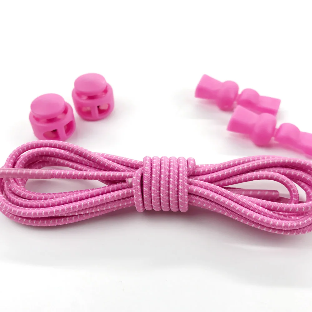 pink 16 цветов, модная мужская и женская спортивная обувь для бега, шнурки для бега, эластичная обувь с кружевом, все кроссовки, подходят на ремешке - Цвет: pink