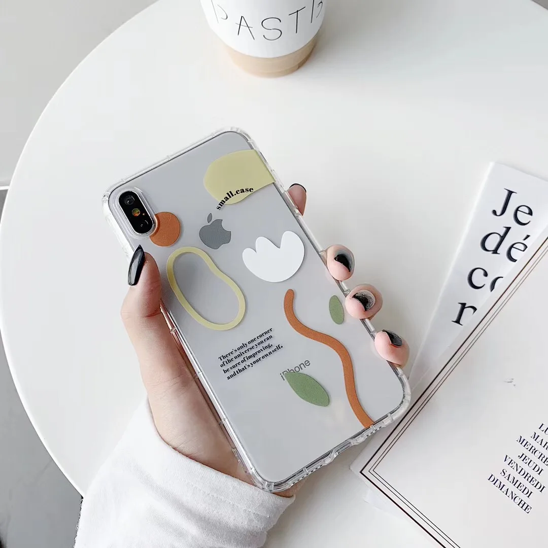 INS геометрический дизайн английский Винтажный чехол для телефона iphone Xs MAX XR X 6 6s 7 8