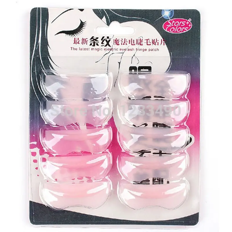 

5Pairs 5Sizes Silicone Eyelash Perming Curler Curling Tool False Eyelashes Shield Pad Curlers For Lashes