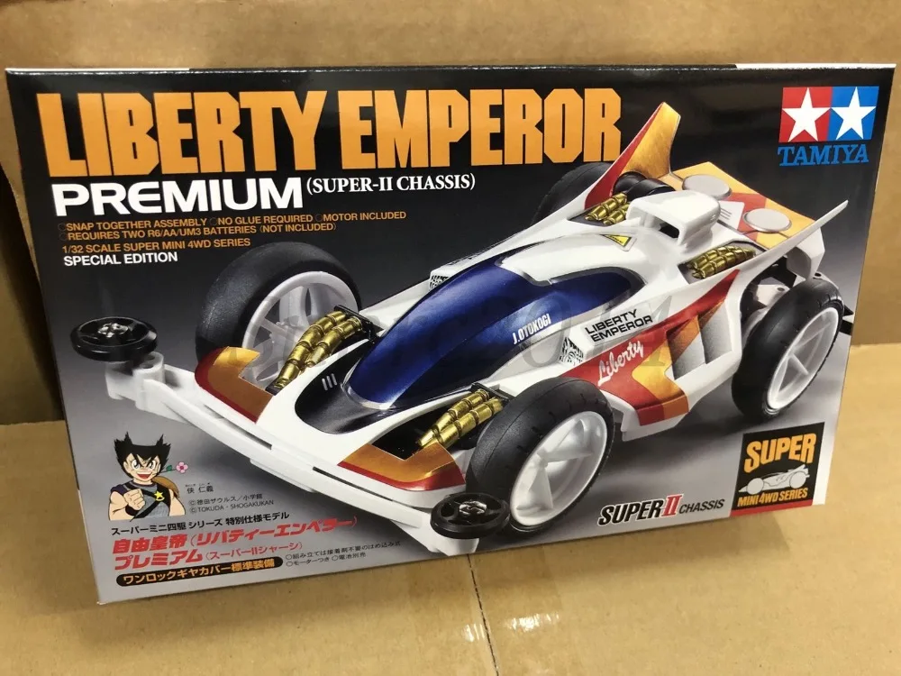 Tamiya 95427 1/32 Mini 4WD JR LIBERTY EMPEROR PREMIUM Super II набор шасси|Детали и аксессуары| |