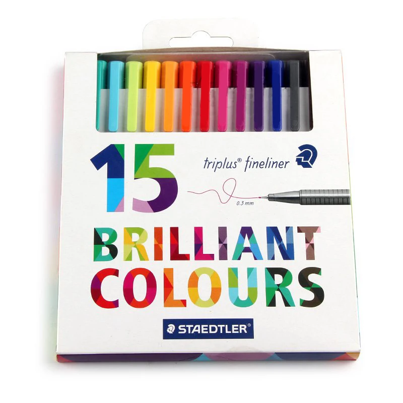 Хорошее качество! Профессиональный треугольный тонкий лайнер набор из 36 цветов