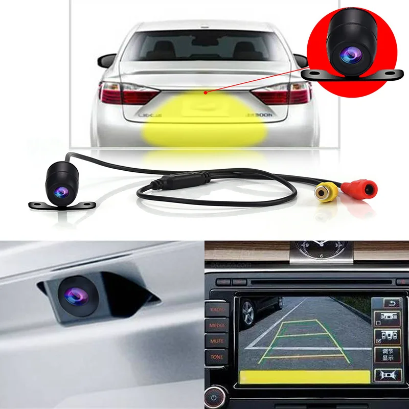Car Reverse Camera Rear View 170 Degree Night Version IP68 Waterproof Para Auto Backup Rearview Parking Kamera Cofania | Автомобили и