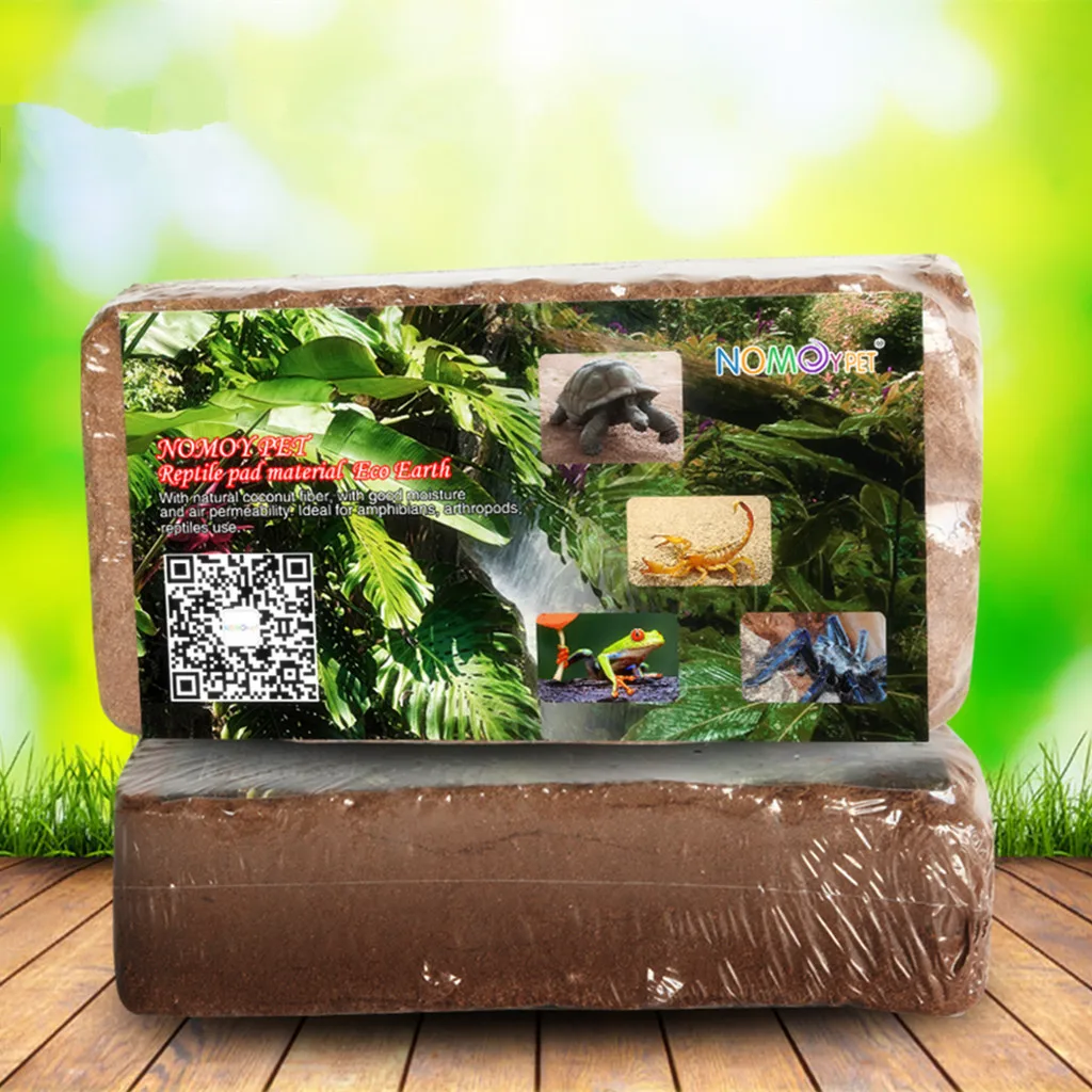 Натуральное кокосовое волокно Block для рептилий террариум ящерицы|Цветочные