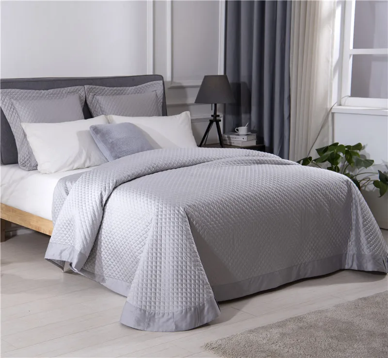 Качественное постельное белье из хлопка, набор пододеяльников, 3 шт., покрывало, сплошное одеяло, вышитые стеганые одеяла покрывало наволочка, постельное белье размера King покрывало на кровать покрывало на кровать