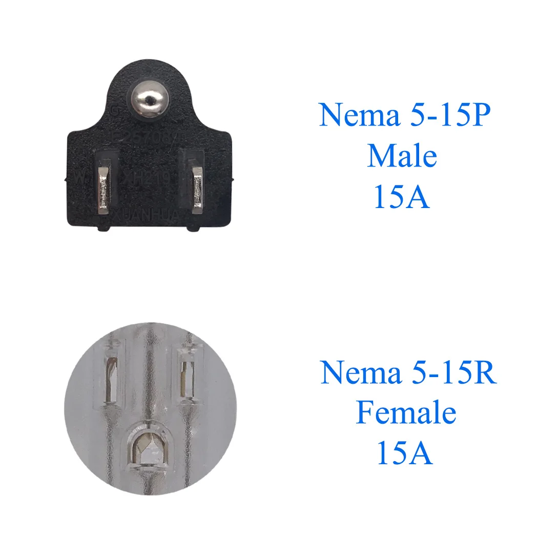 JORINDO 0 32 м/1 фут США NEMA 5-15P Штекерный 3 * 5-15R Женский шнур питания 3Pin плоский адаптера