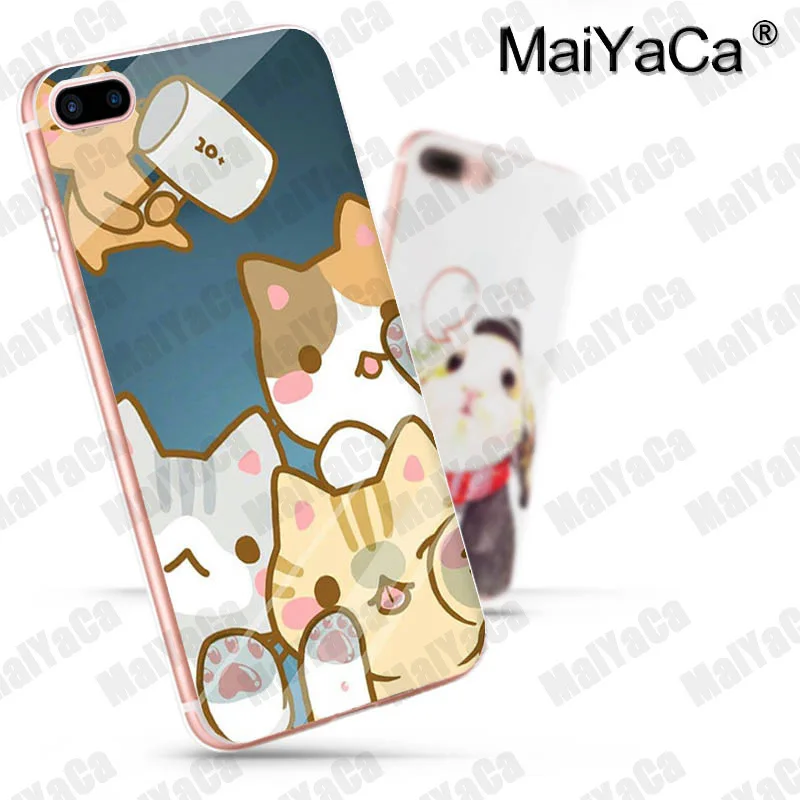 Чехол для телефона MaiYaCa с милым мультяшным животным котом iphone SE 2020 11 pro 8 7 66S Plus X 10 5S