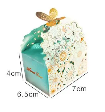 50 шт розовый/красный/Буле Baby Shower Candy Box Свадебные сувениры и подарки коробки