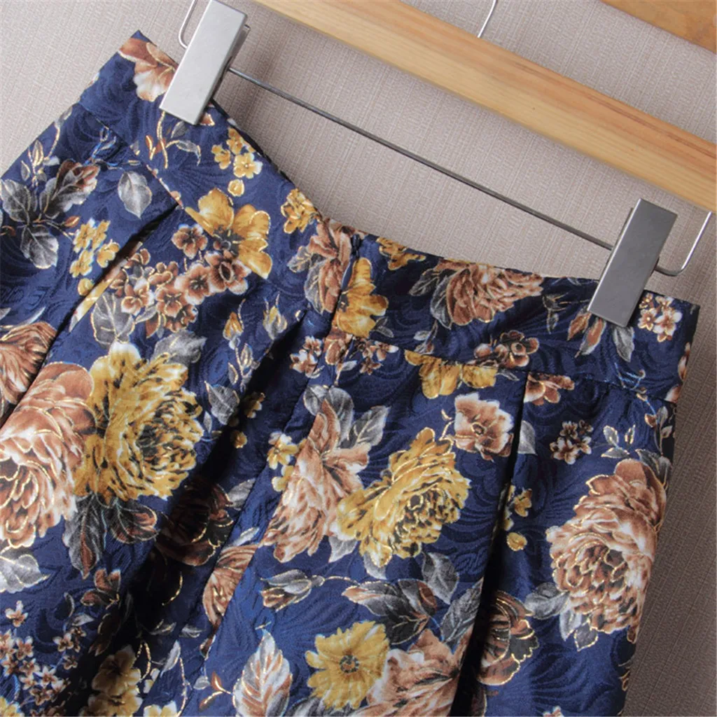 Юбка женская с цветочным принтом|Женские юбки| |