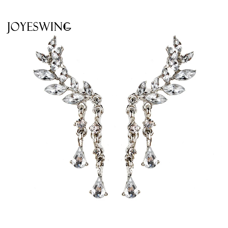 JOYESWING лидер продаж Новинка Дизайн модные серьги листья Форма длинной кисточкой