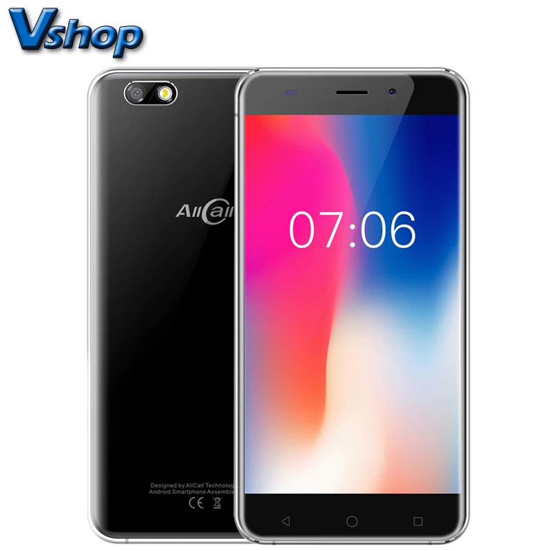 AllCall 3G смартфон с 5 дюймовым дисплеем четырёхъядерным процессором MTK6580A ОЗУ 1 ГБ