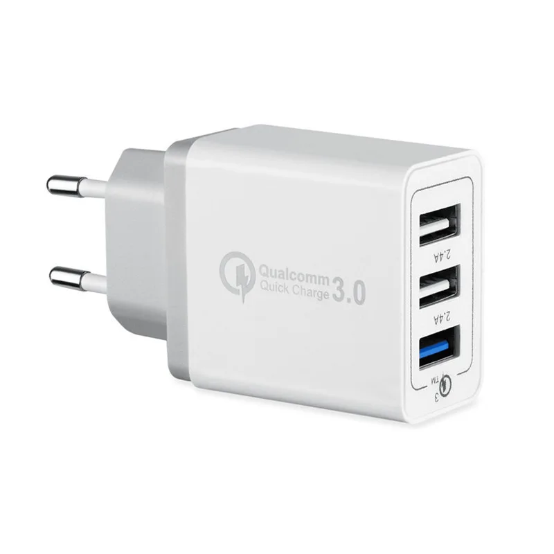 Универсальное быстрое зарядное устройство с 3 USB портами 5 в 2 4 А QC3.0|fast charger|quick