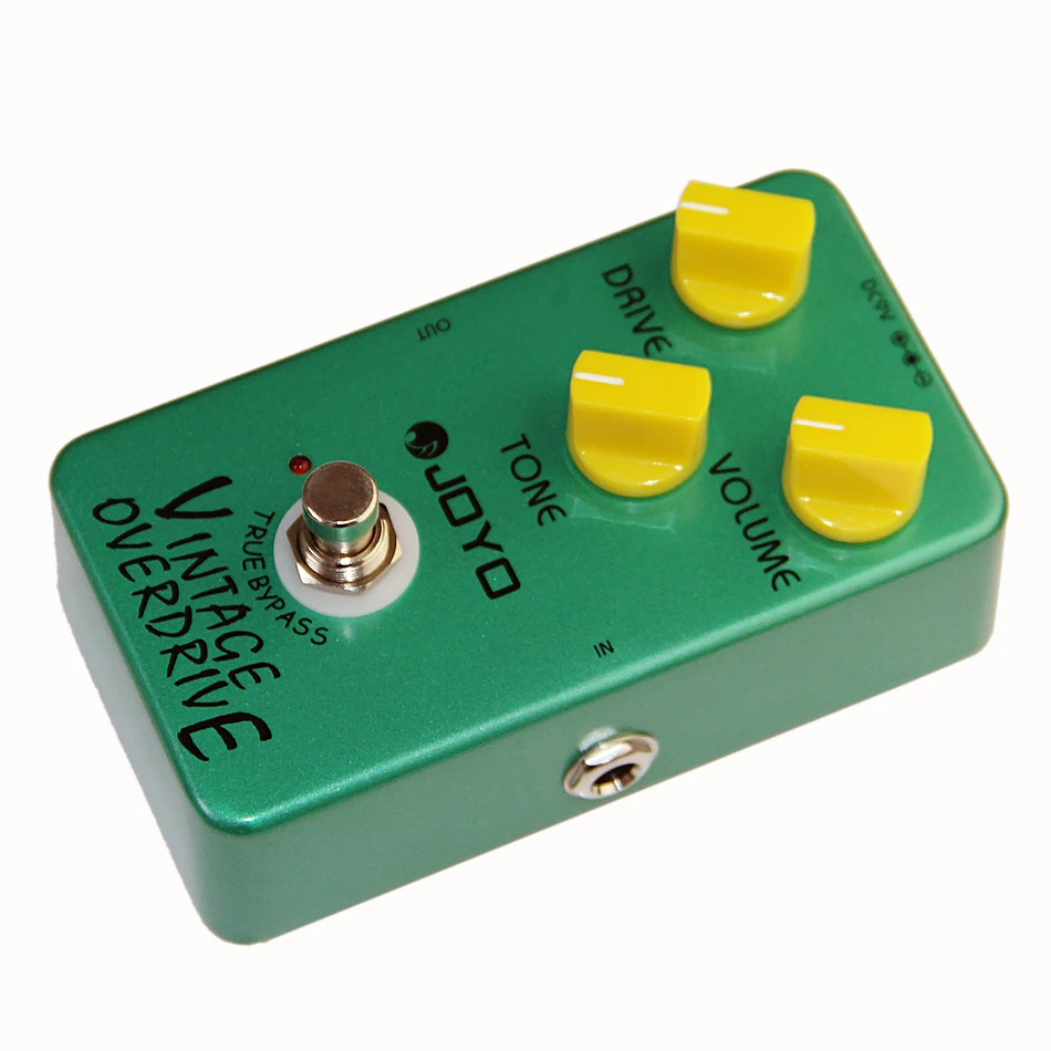 JOYO JF-01 электрическая педаль для бас-гитары винтажный Overdrive DC 9 В истинное обходное