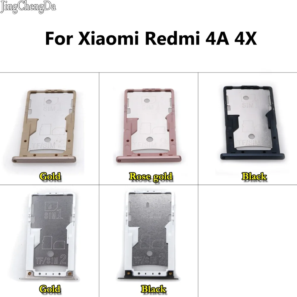 JCD для Xiaomi Redmi 4A 4X sim-карты лоток держатель Micro SD карта адаптер держателя слота телефон Замена Ремонт Запасные части