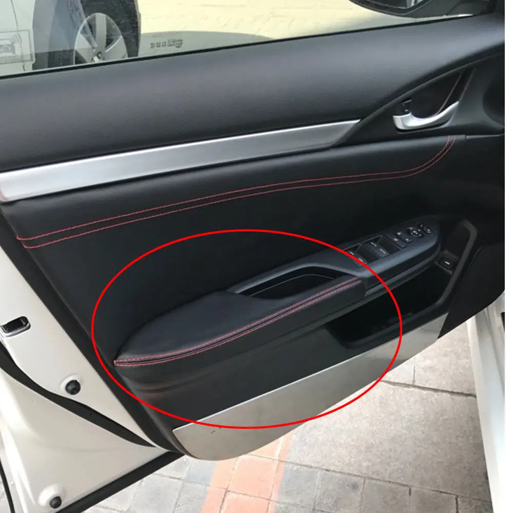 4 шт. декоративные накладки на дверной подлокотник для Honda Civic 10 2016 2017 2018|Лепнина