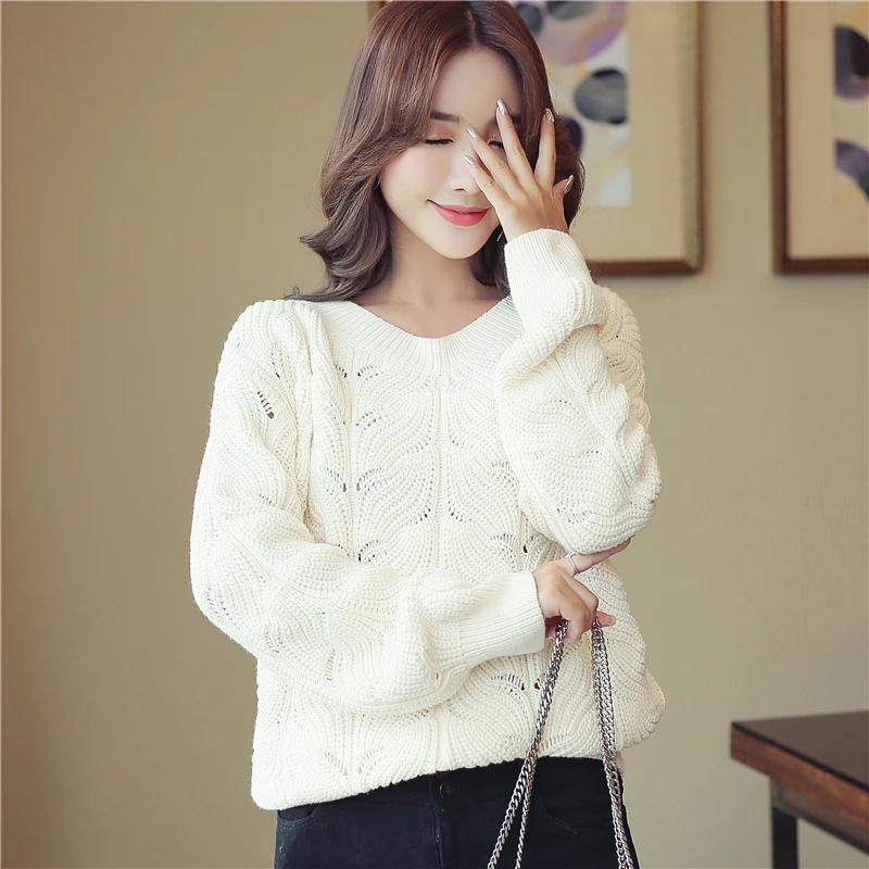 2018 Осенняя Женская мода свитер Корейская версия зимний с длинным рукавом женский