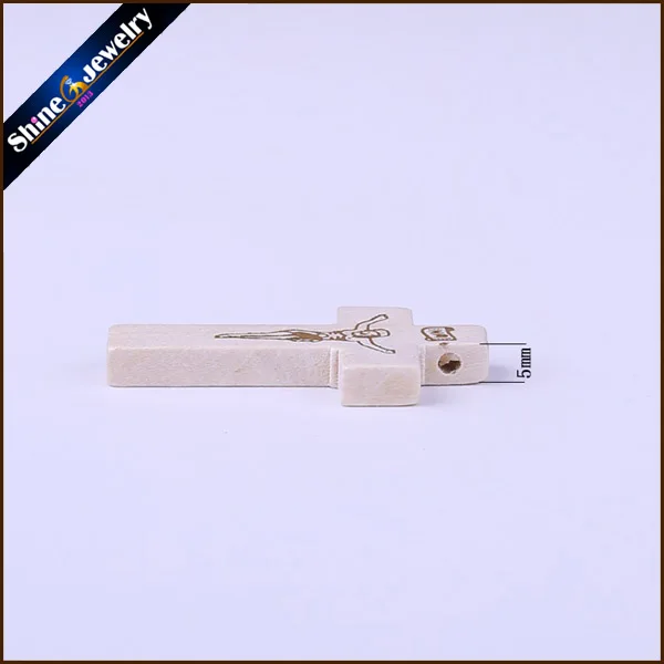 100 шт. новые деревянные кресты натурального цвета Резные с распятием Иисуса