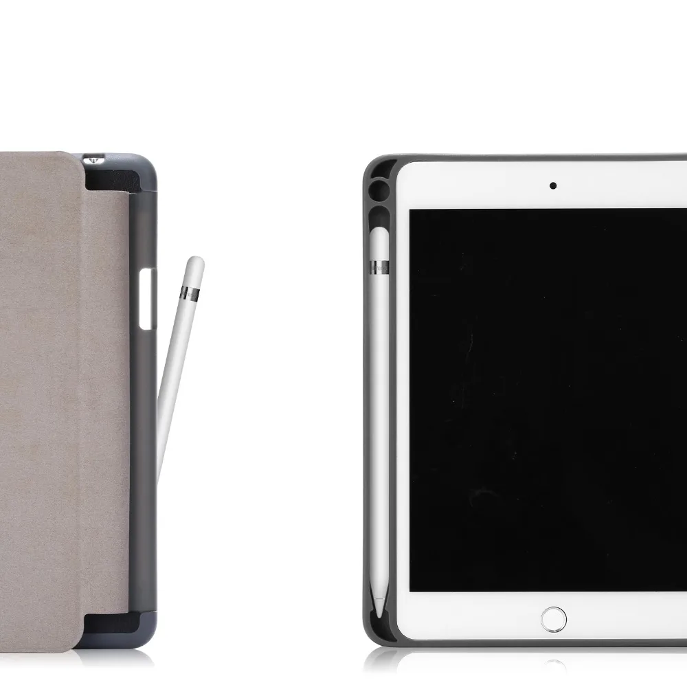 Кожаный флип чехол с держателем для ручки iPad Mini 5 2019 7 9 дюймов смарт сна 4 задняя