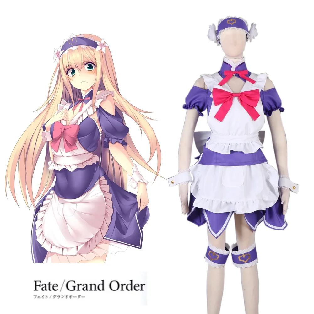 Аниме Fate Grand Order FGO Chevalier D Eon High Q фартук платье косплей костюмы комплекты|Костюмы
