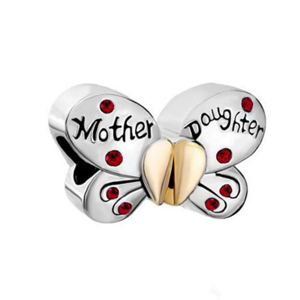 Бесплатная доставка для мамы и дочки разделяемая бабочка очаровательный красный