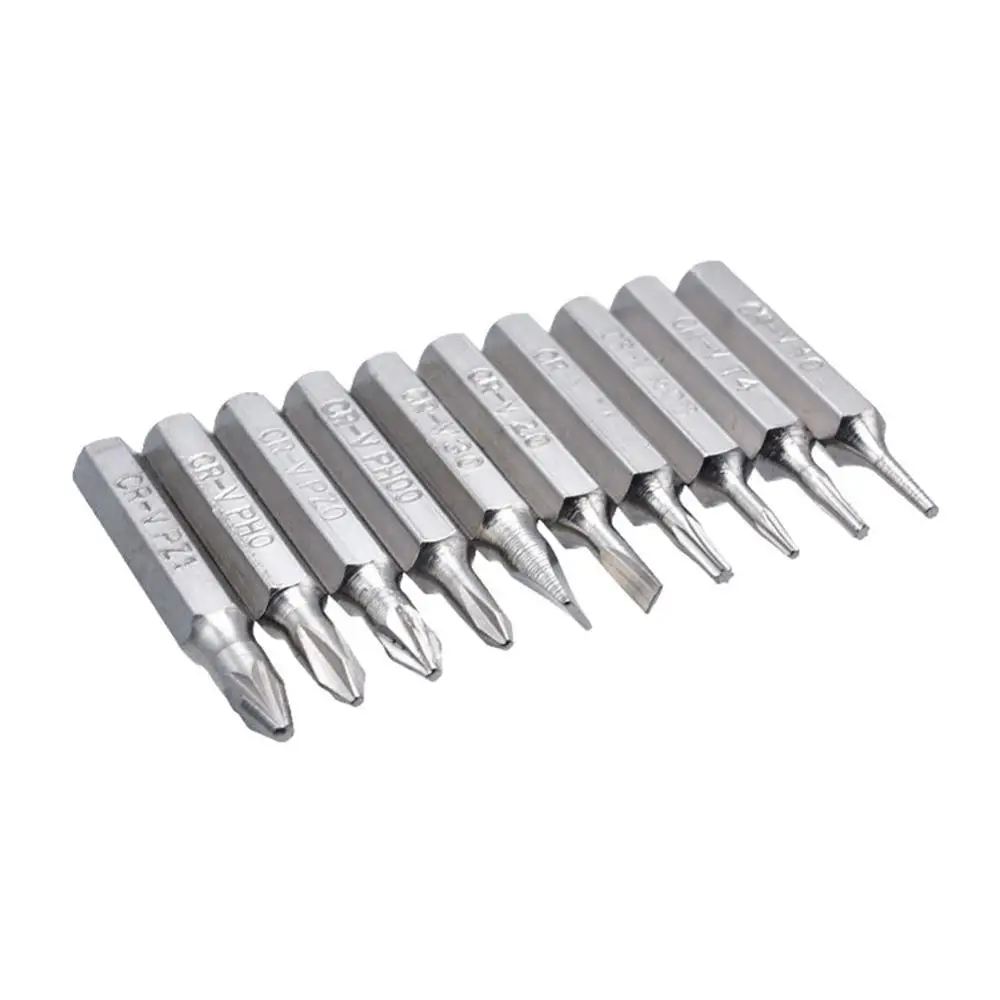 10 шт. CR V Набор бит Torx включая T3 T4 T5 T6 T7 T8 T9 T10 T15 T20(T6 T20 torx безопасности)|Отвертка| |