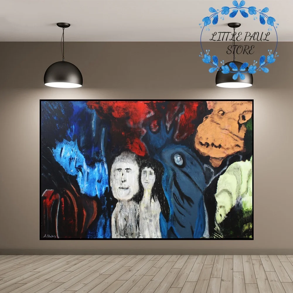 Абстрактный граффити город искусства холст плакат Настенная картина для