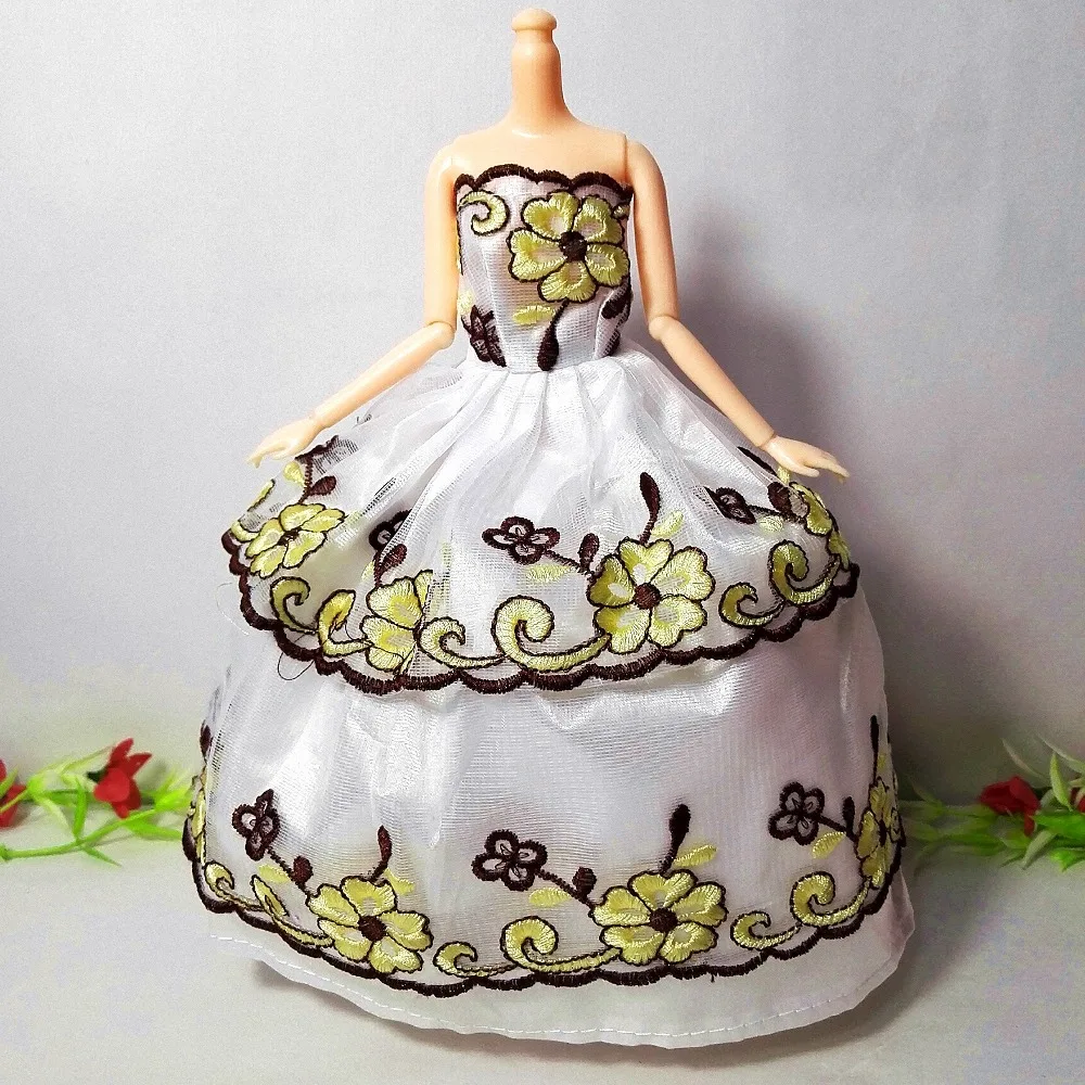 Свадебное платье принцессы благородное вечернее Одежда для куклы Барби модный