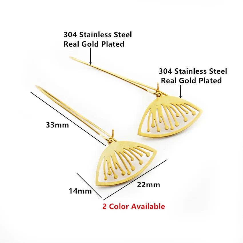 10 пар модных лепестков висячие серьги золотого цвета Висячие для женщин