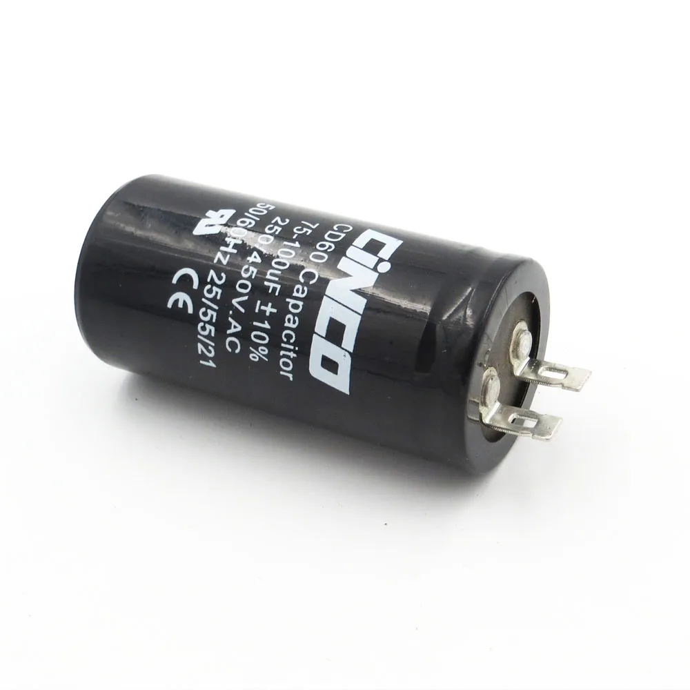 75 100 мкФ 250 450 V AC прибор моторный запускаемый конденсатор CD60 воздушный компрессор