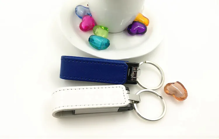 Высококлассный кожаный брелок для ключей 3 цвета U диск флэш накопитель 4 ГБ/8 ГБ/16