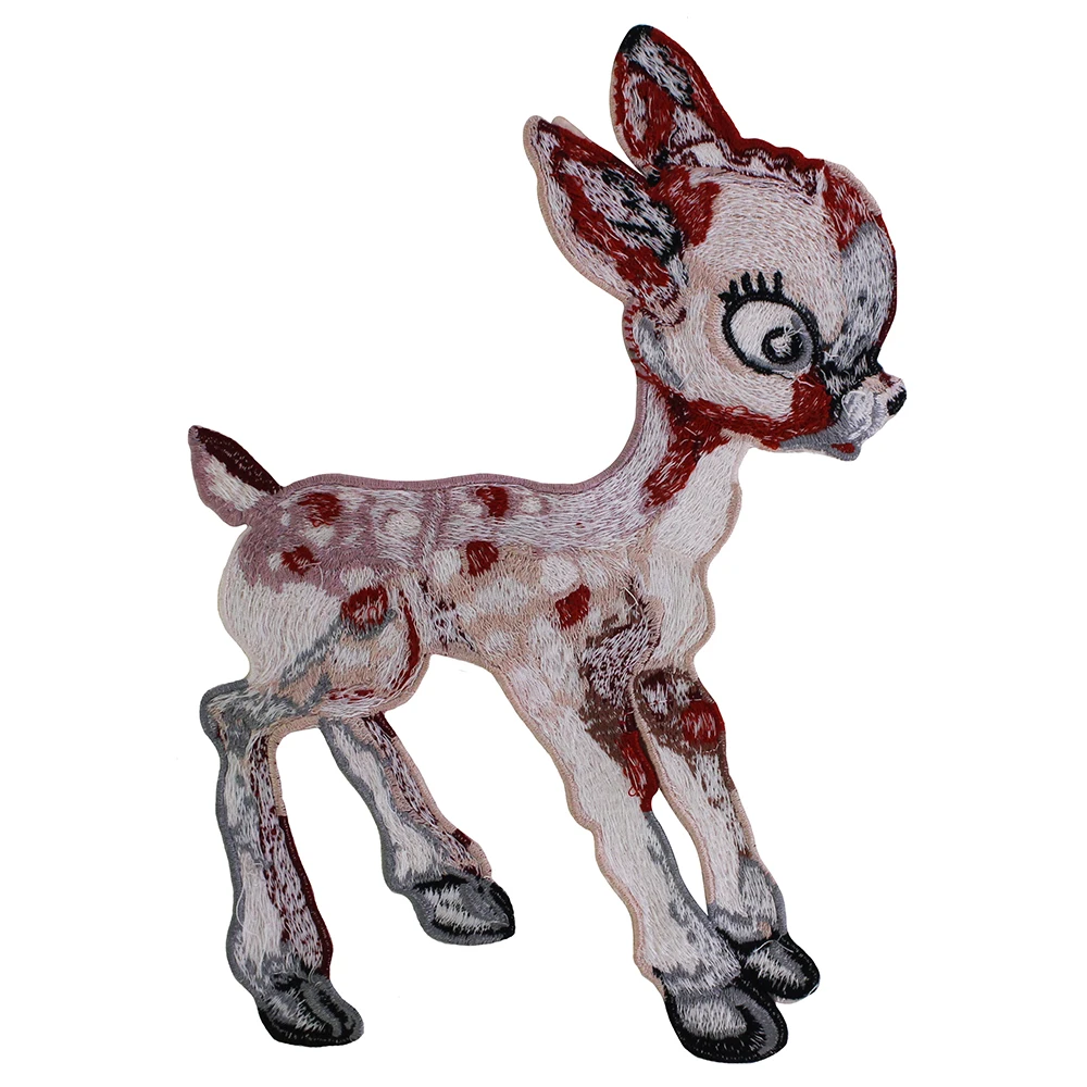 10 шт. тканевые патчи с вышивкой в виде оленя Бейджи для модной одежды футболка