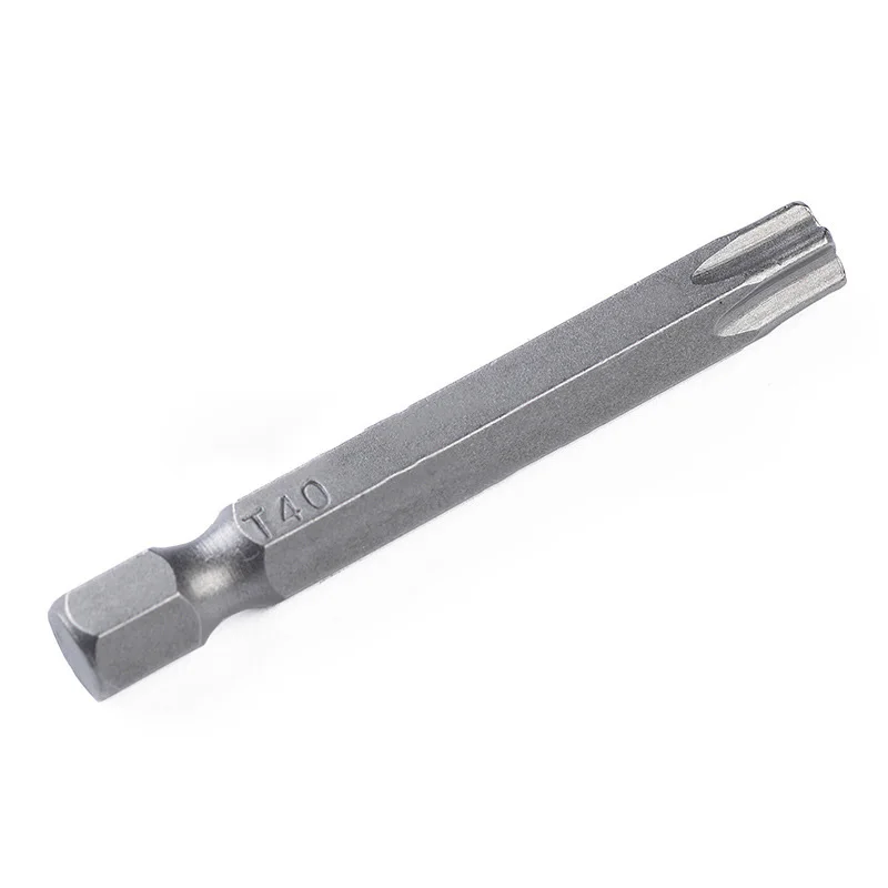 12x50 мм 1/4 Шестигранная головка Torx Набор отверток Магнитных T5-T40 ручной инструмент |