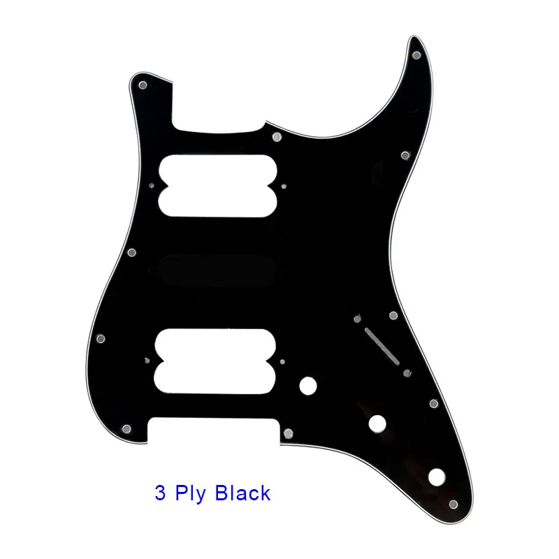 3Ply black Качественная Гитара Pickguard-для США FD 11 винтовых отверстий плеер стартокастер хамбакер один HH старт царапины пластины - Цвет: 3Ply black