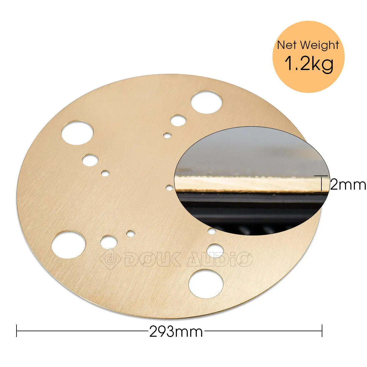Nobsound Hi-end латунный поворотный стол тарелка коврик Slipmat весовой зажим для винилового проигрывателя LP