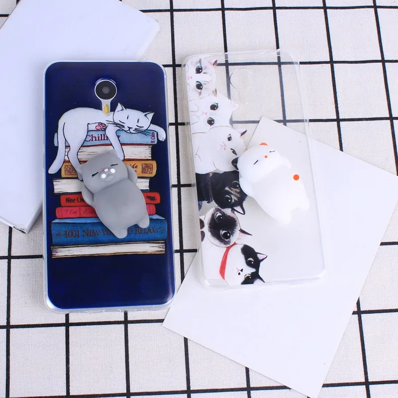 TPU чехол для Meizu M5S M3 Note M5 3D милый мягкий силиконовый телефона Fundas | Мобильные