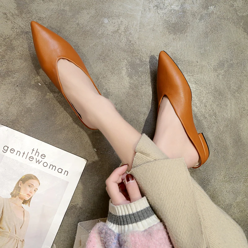 Женская обувь на плоской подошве брендовые Шлепанцы из искусственной кожи с